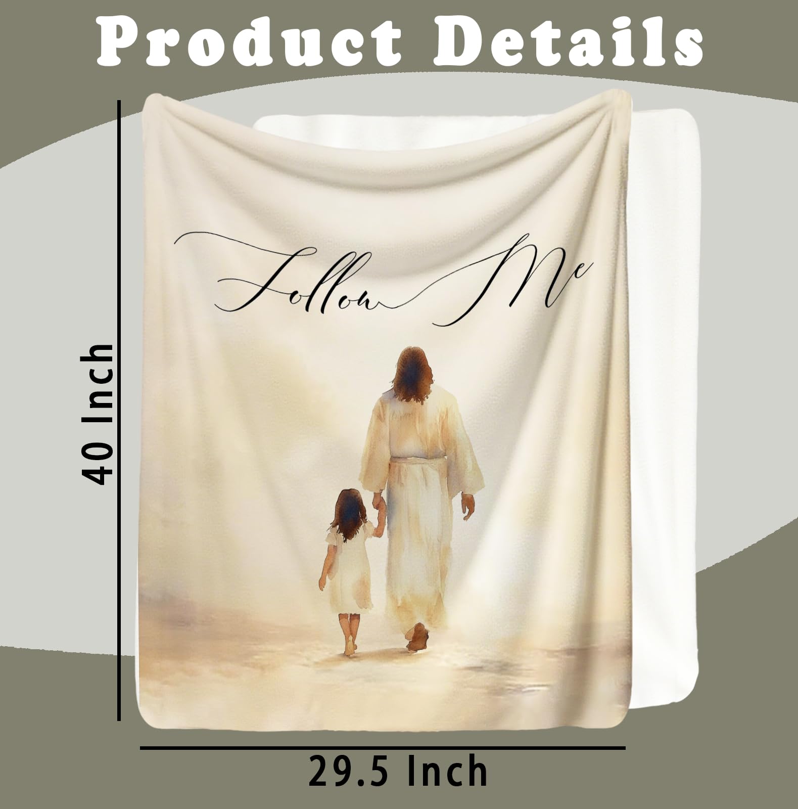 SPBL&L Jesus Christian Nursery Blanket packaged for holiday gift-giving