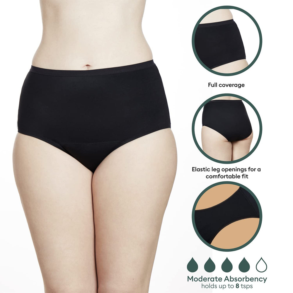 Speax hi-waist underwear close-up of absorbent layer for light leaks.