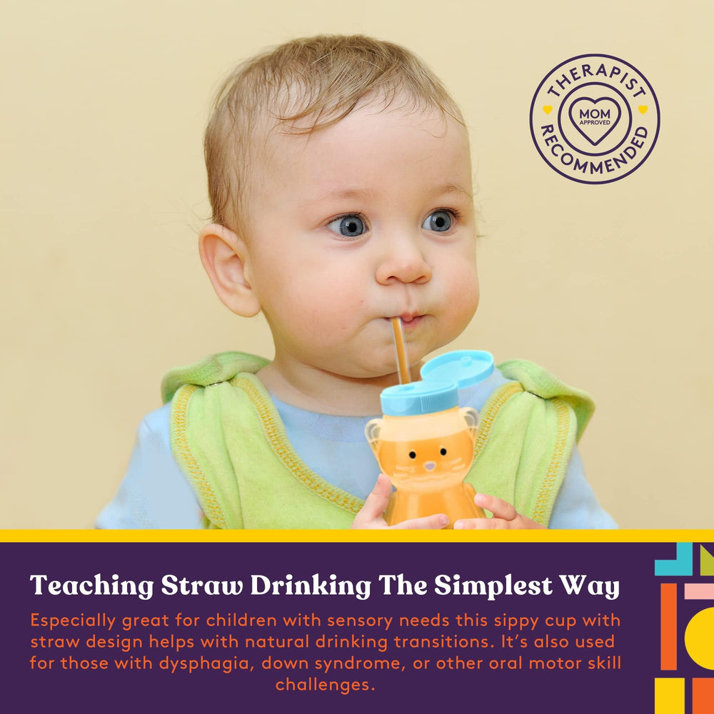 Special Supplies Honey Bear Bunny design straw cup fosters confident drinking