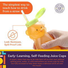 Special Supplies Honey Bear Kitty design straw cup encourages self-feeding and focus