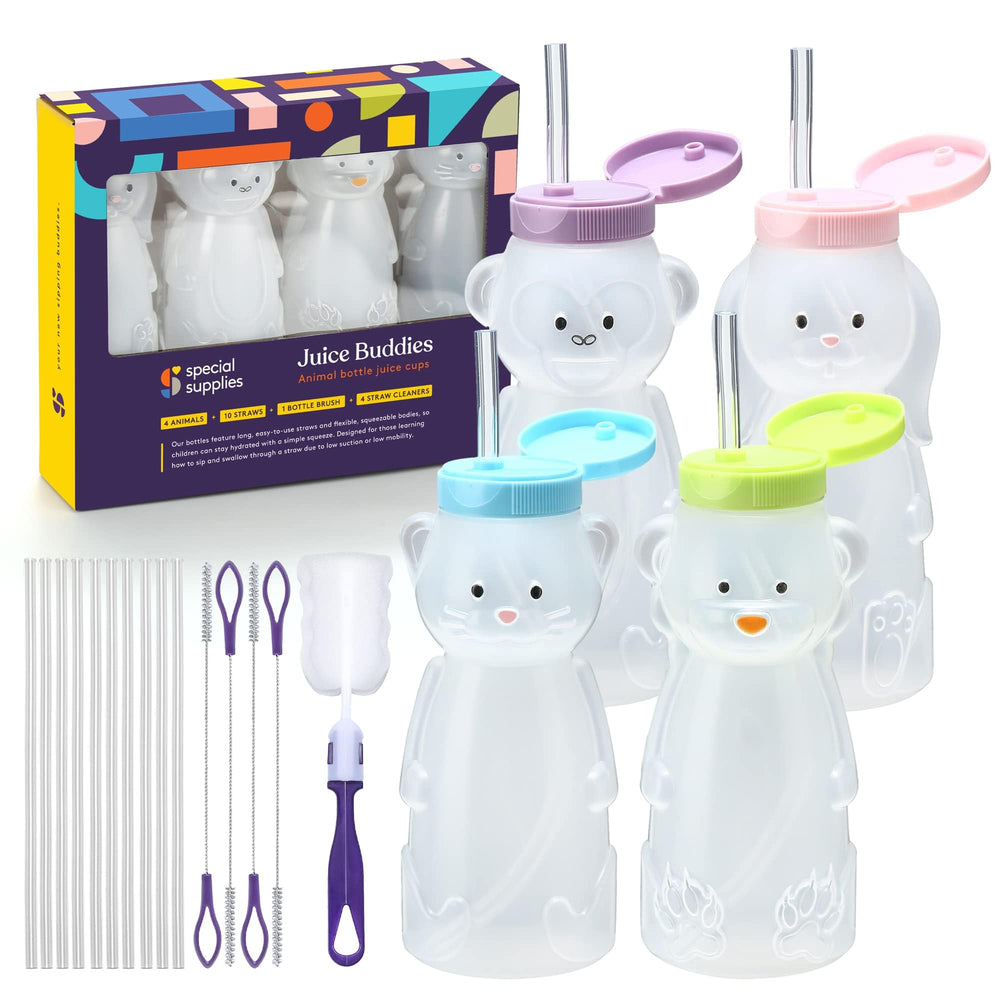 Special Supplies Honey Bear straw cup silicone straw access for gentle sipping
