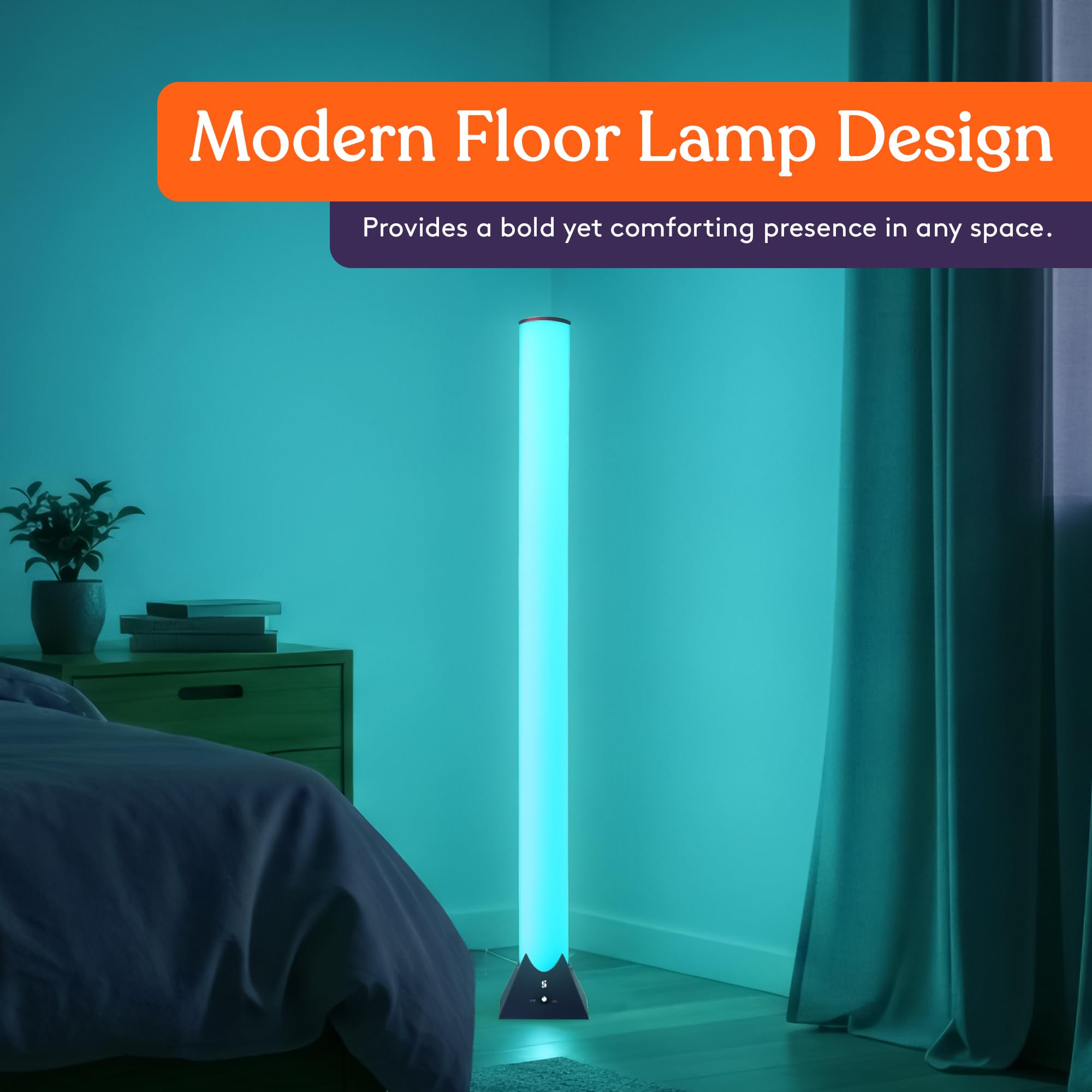 Special Supplies sensory light floor-standing design suits bedrooms and playrooms.