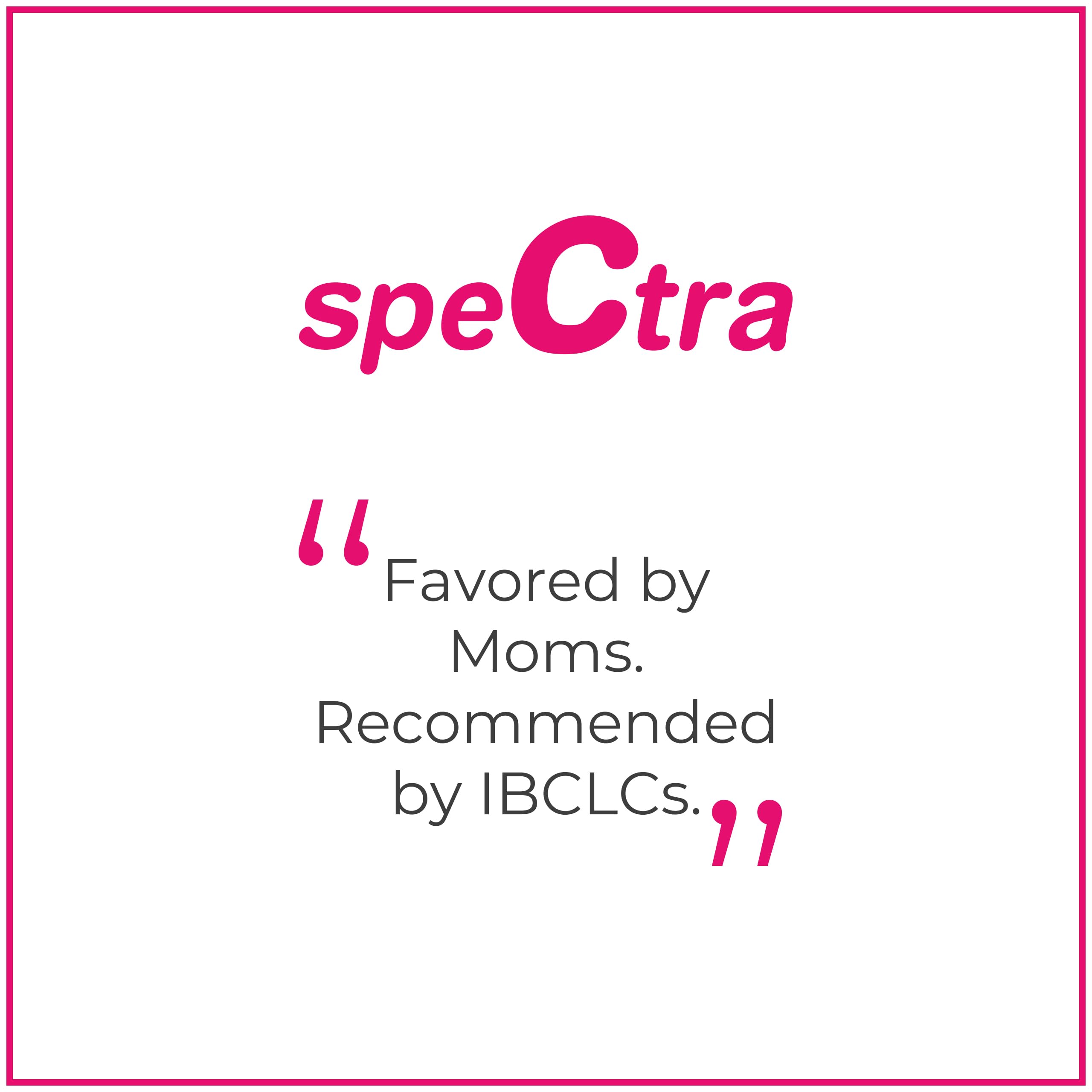 Spectra adapter designed by moms for moms, supporting practical pumping routines