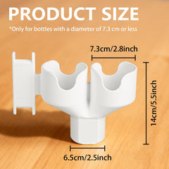 Spectra bottle holder supports two bottles side by side during outings.