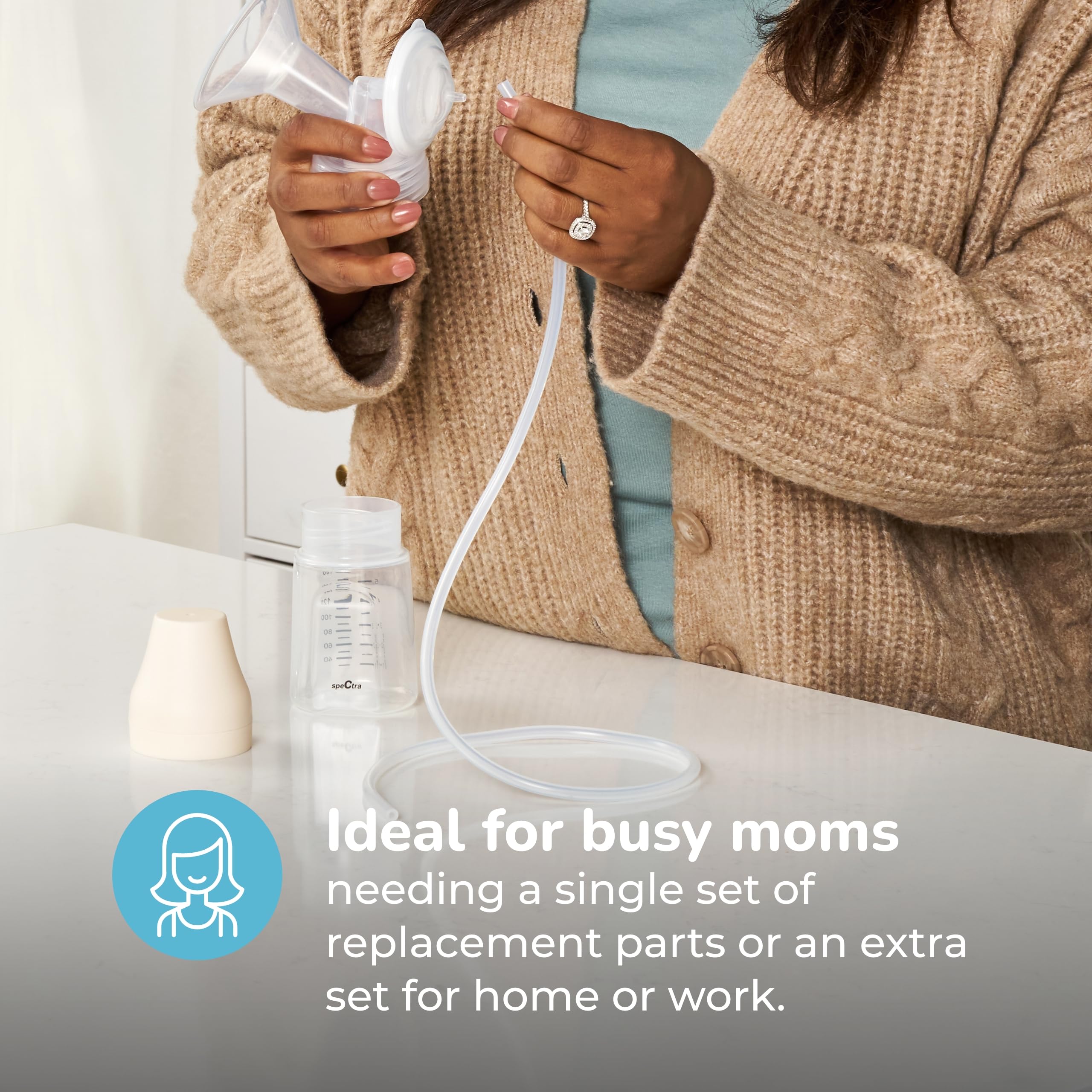 SPECTRA disk and cap secure bottle assembly