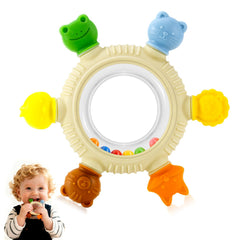 SPICE PAWS teething ring with animal shapes for sensory exploration and gum relief