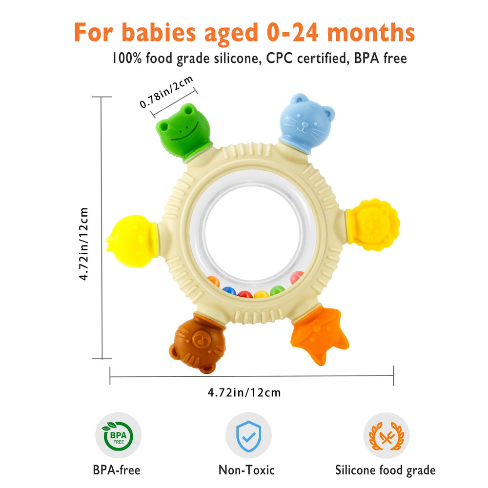 SPICE PAWS teething ring made of silicone surface safe for chewing