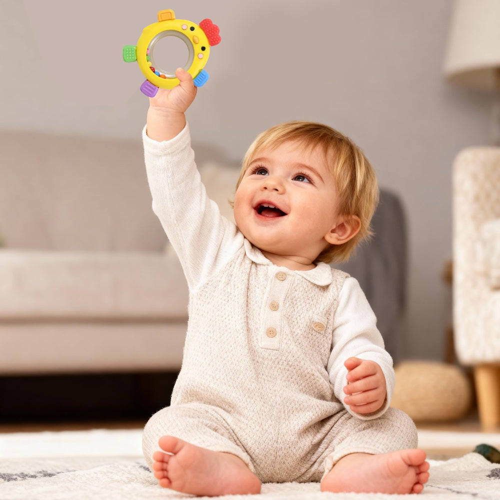 SPICE PAWS teething toy silicone in bright colors stimulating curiosity and comfort