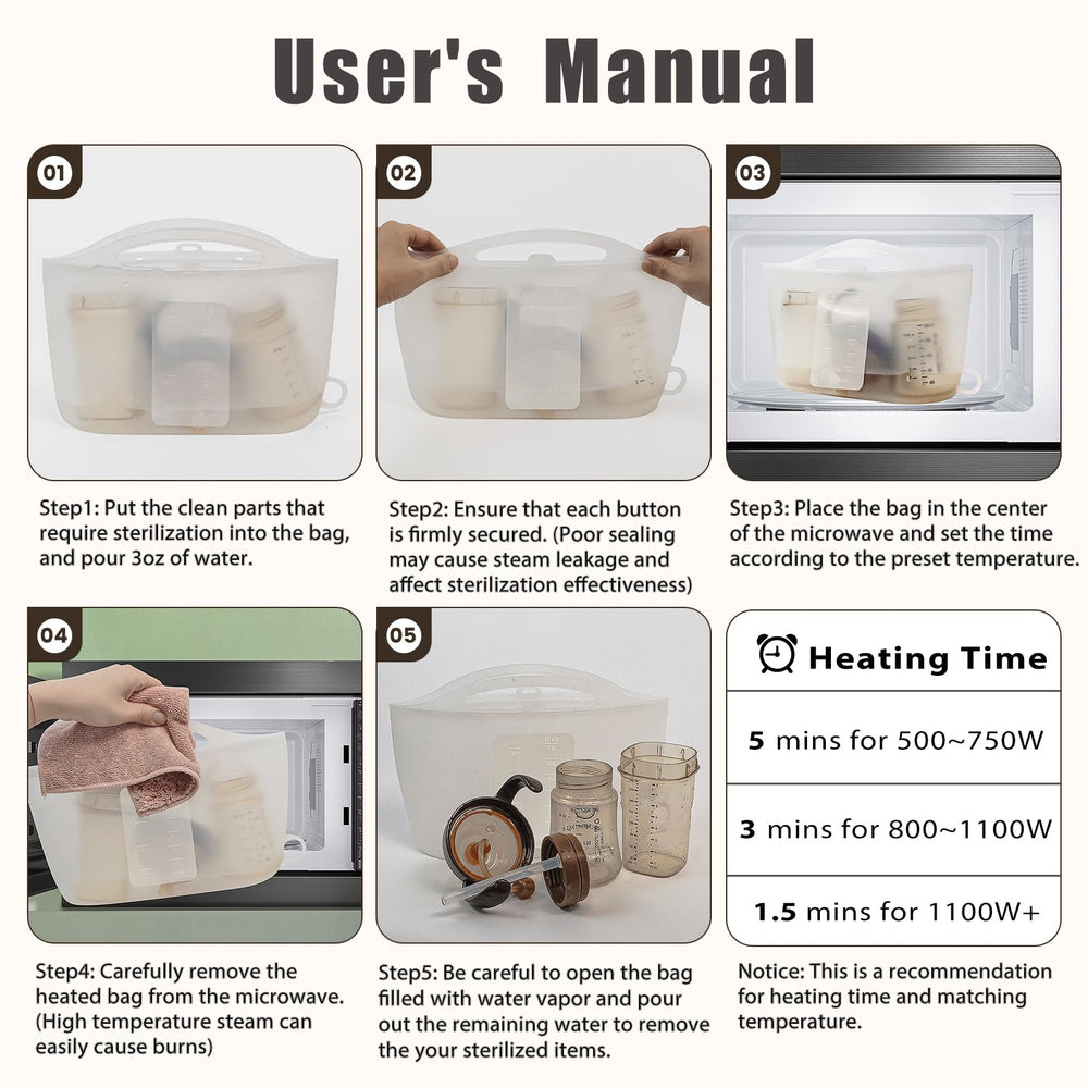 Spidfee grey silicone bag design ideal for storage and quick sterilization.