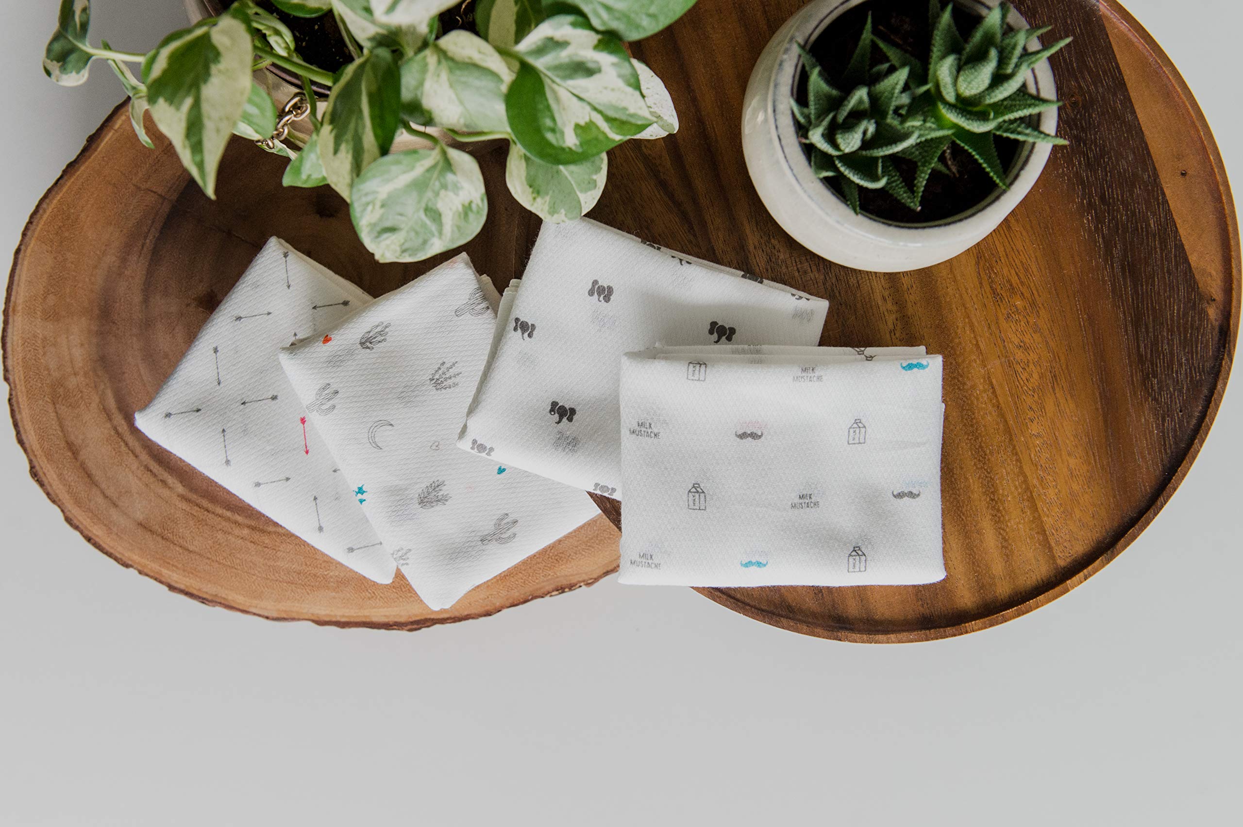 Spilt Milk 35x35 cm muslin cloth ready for quick cleanups