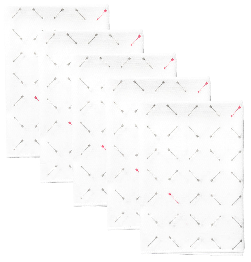 Spilt Milk five-pack muslin washcloths laid flat for softness and absorbency