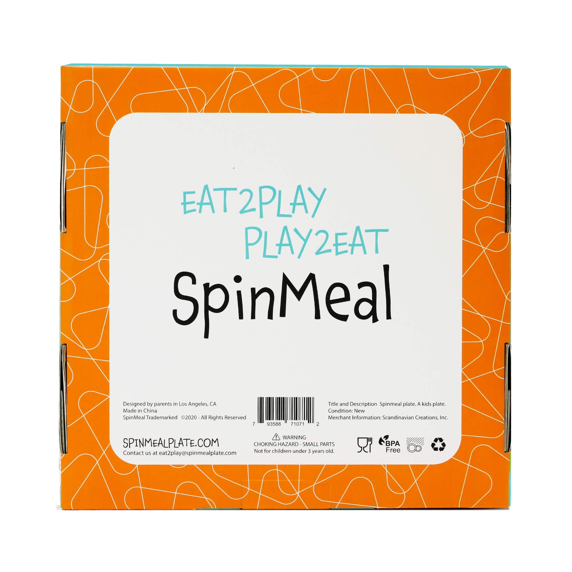 SpinMeal durable ceramic plate offers long-lasting use for busy family mealtimes