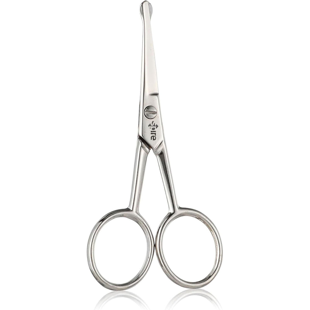 Spire baby nail scissors with rounded tip for gentle baby nail care.
