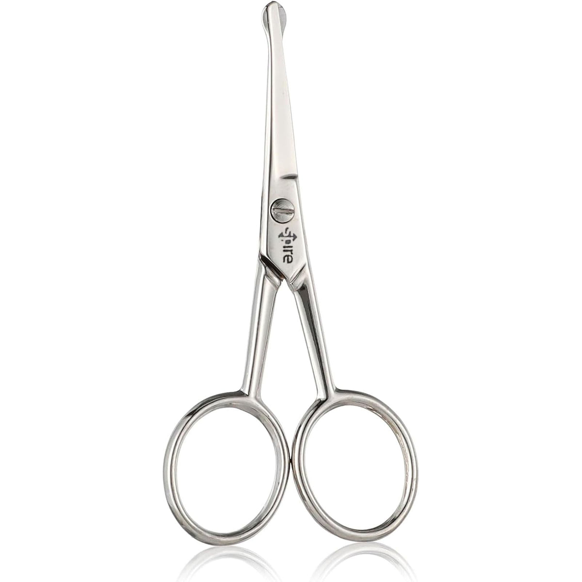 Spire baby nail scissors with rounded tip for gentle baby nail care.