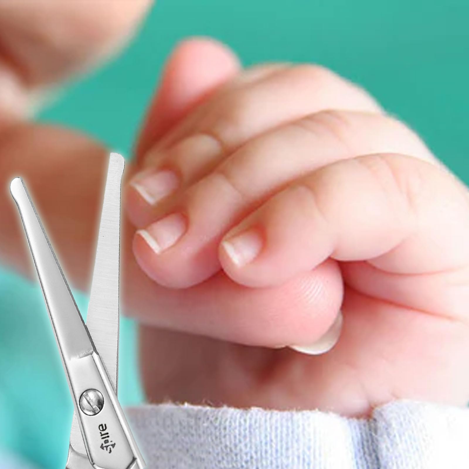 Spire safe rounded-tip design helps prevent nicks during care.