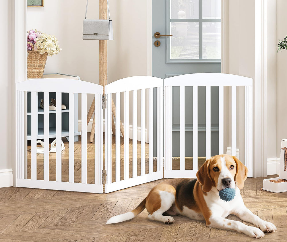 Spirich folding 3-panel gate folds like accordion for storage