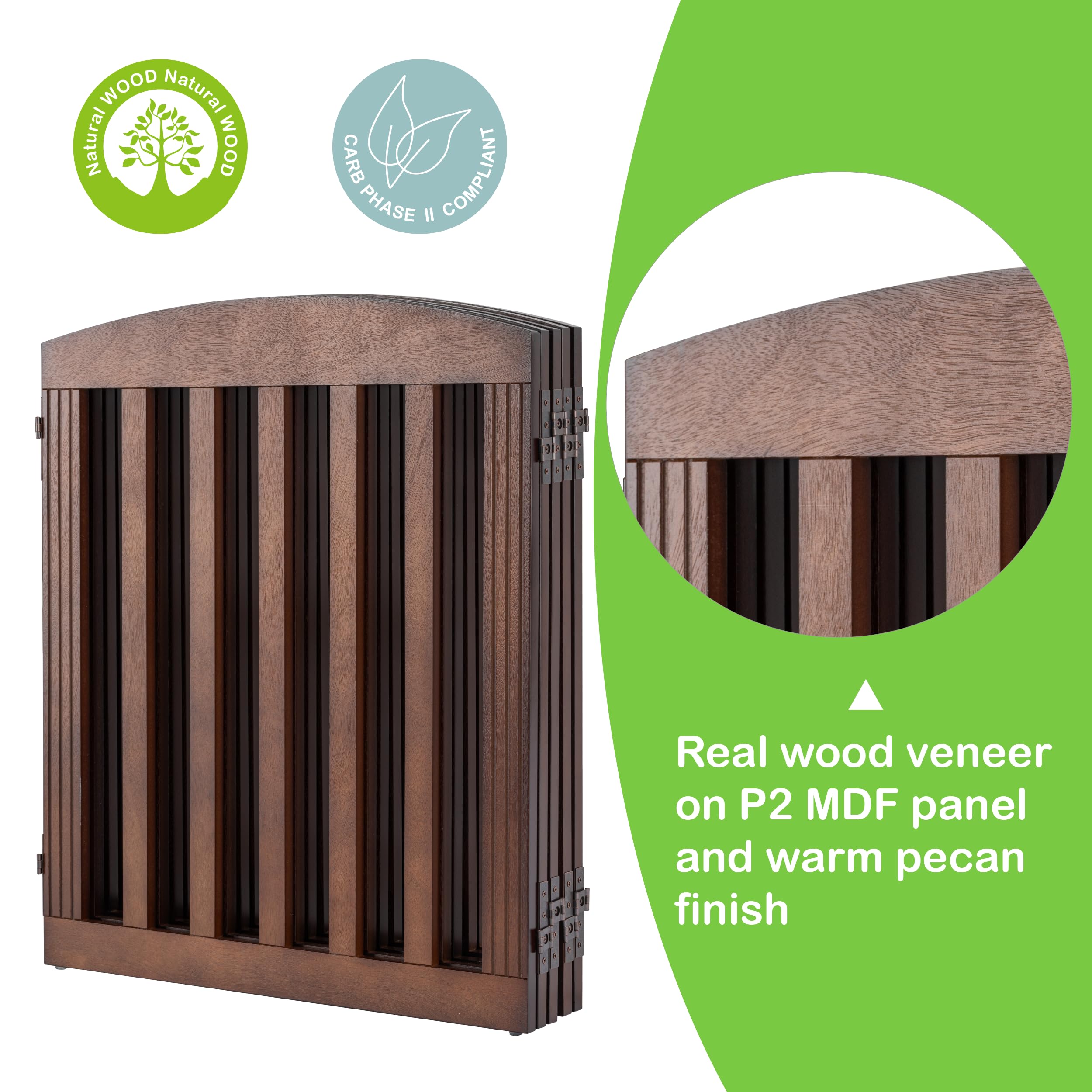 Spirich FSC-certified wood frame combines eco-friendly materials with sturdy support.
