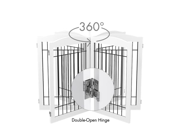 Spirich gate in doorway demonstrates drill-free hallway containment