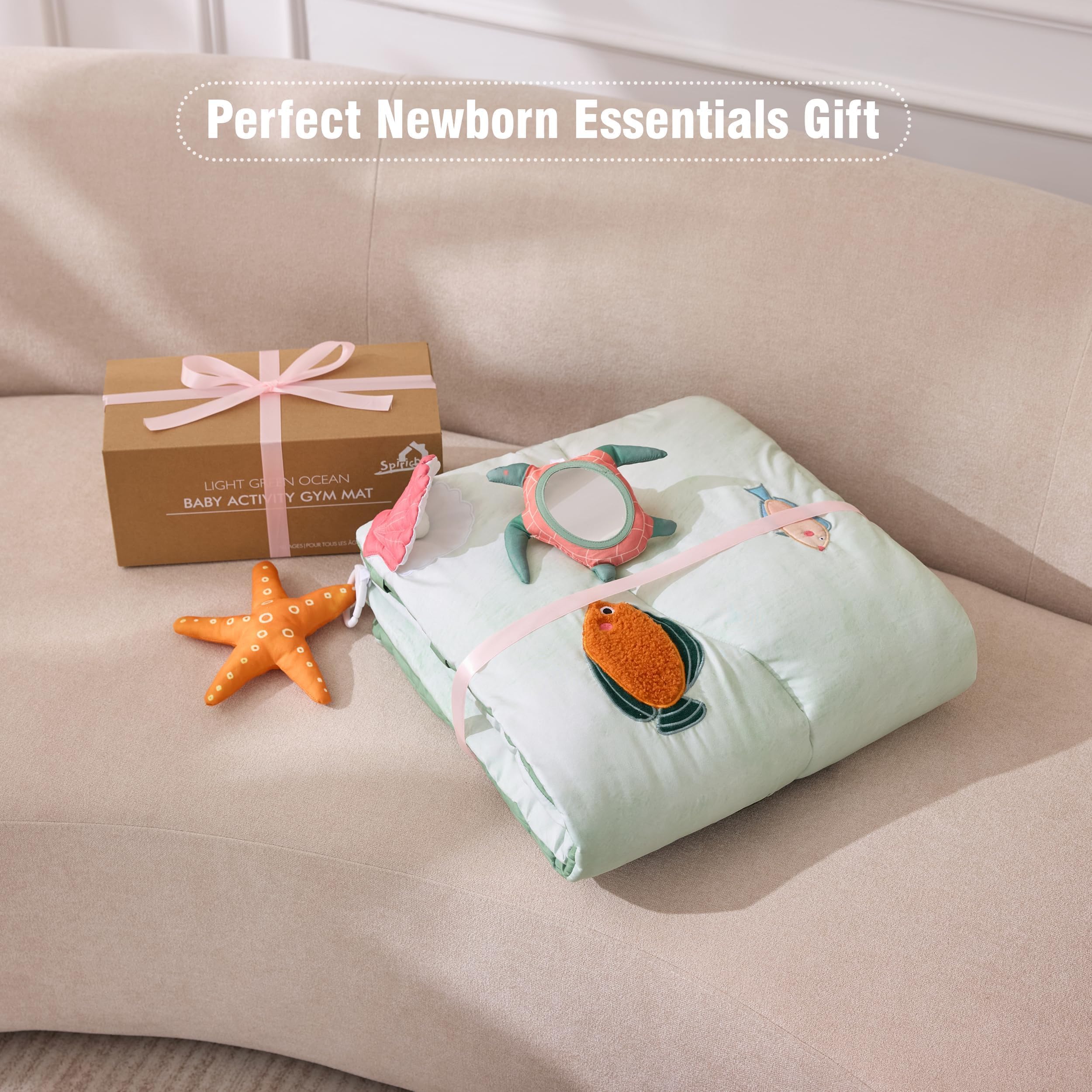 Spirich grows with baby stages from newborn cuddles to independent play.