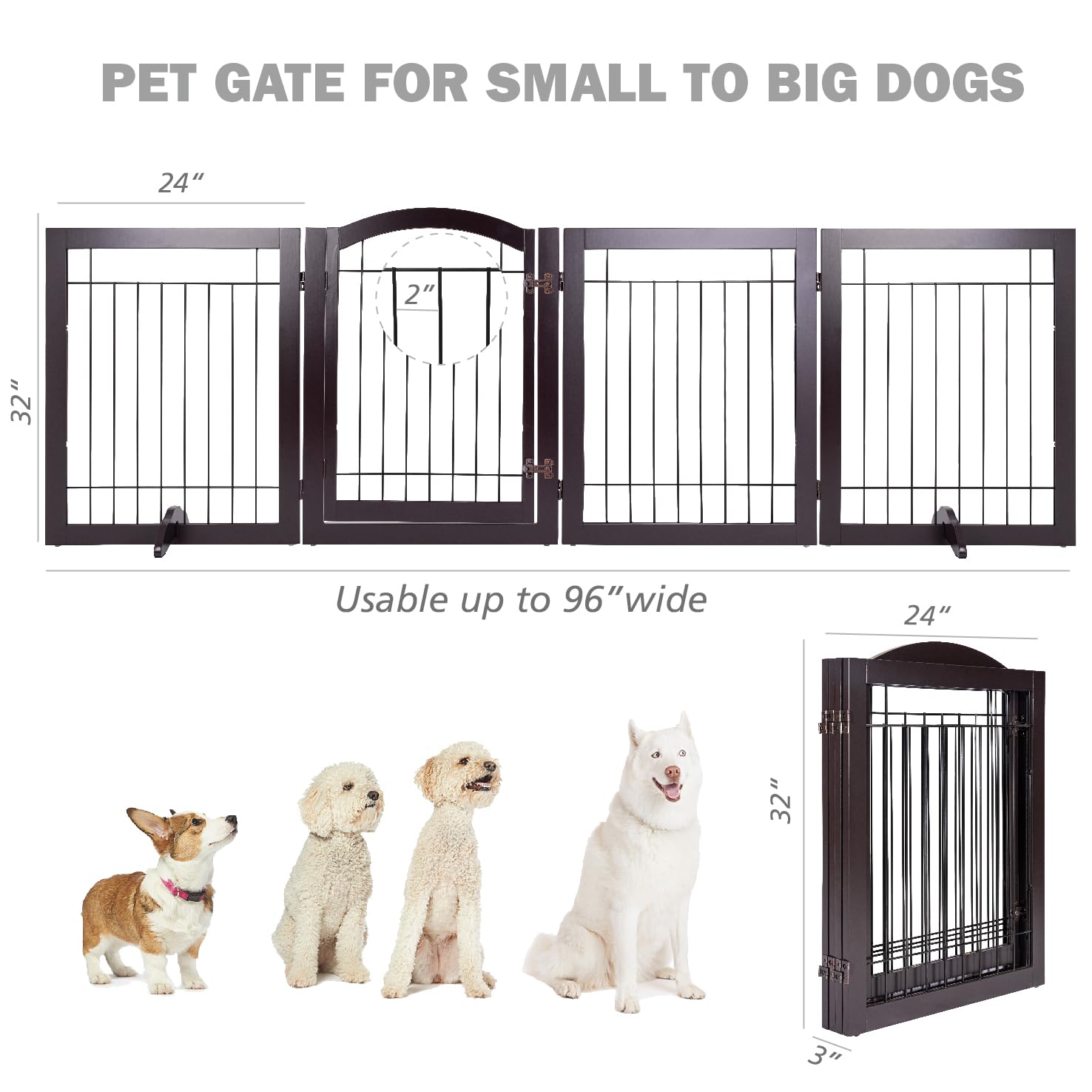 Spirich hallway configuration in espresso demonstrates adaptable space division for pets.