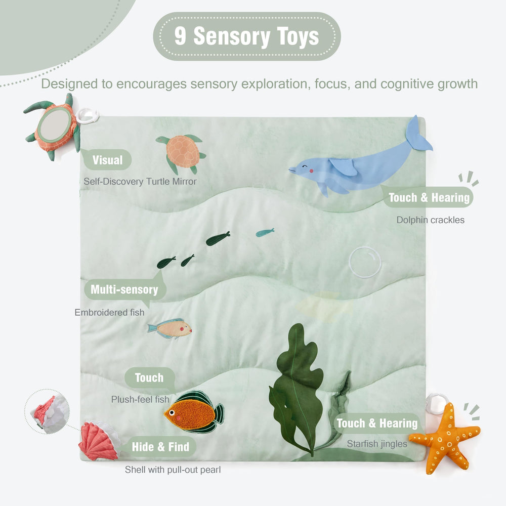 Spirich ocean creatures starfish jingle image shows engaging auditory cue.