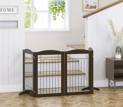 Spirich thirty-inch tall gate provides a tall barrier for larger pets.