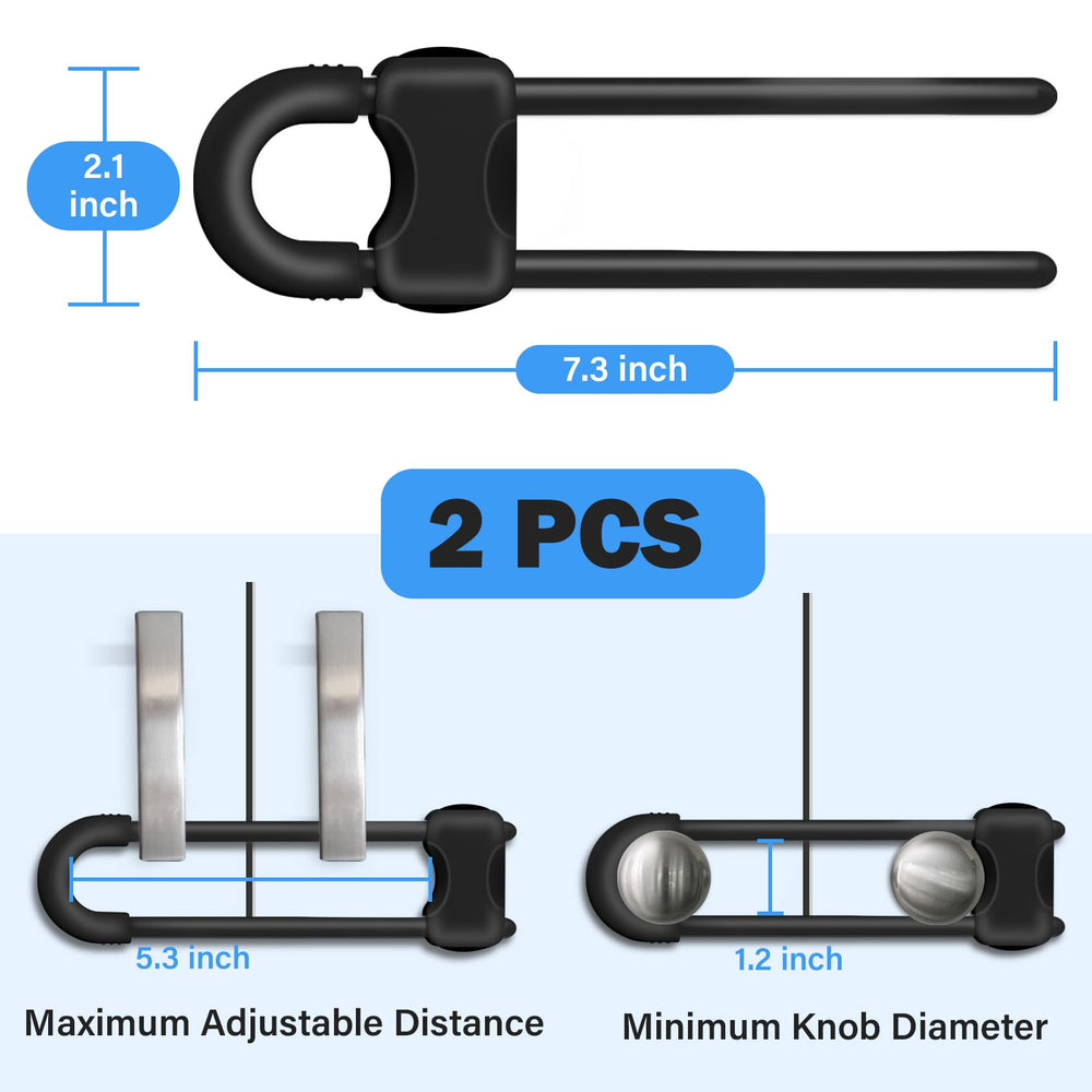 SPISPI adjustable cabinet lock fits various handles and cabinets.