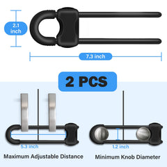 SPISPI adjustable cabinet lock fits various handles and cabinets.
