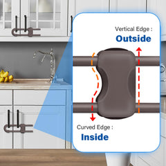 SPISPI adjustable cabinet locks fitting various cabinet sizes.