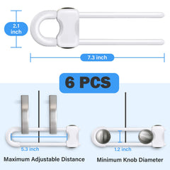 SPISPI U-shaped lock installed on a cabinet with simple tool-free setup for quick use.