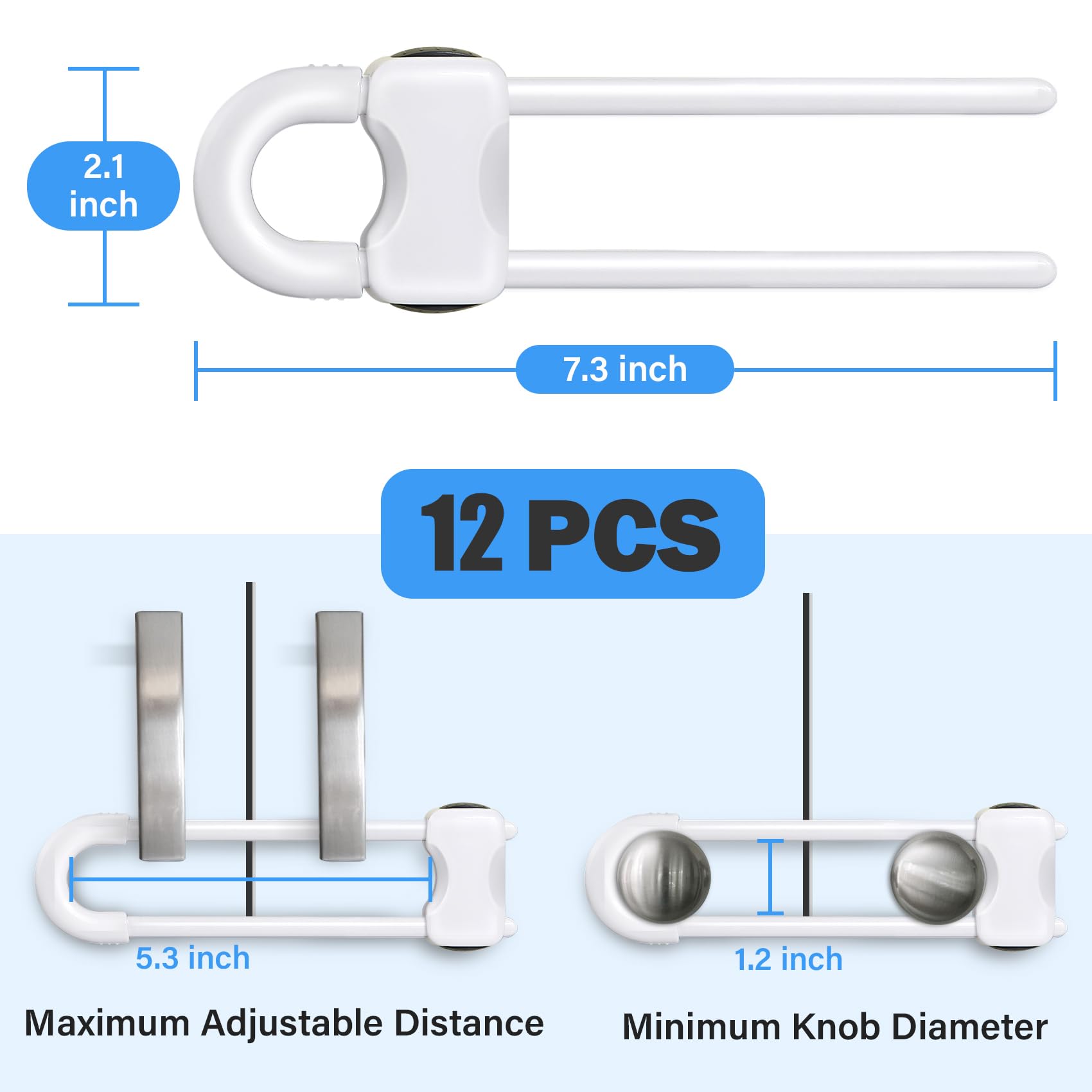 SPISPI white cabinet locks on cupboard for kid-friendly safety and tidy spaces.