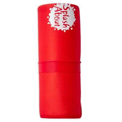 Splash About Baby Neoprene Changing Mat Red baby on mat for comfortable changing