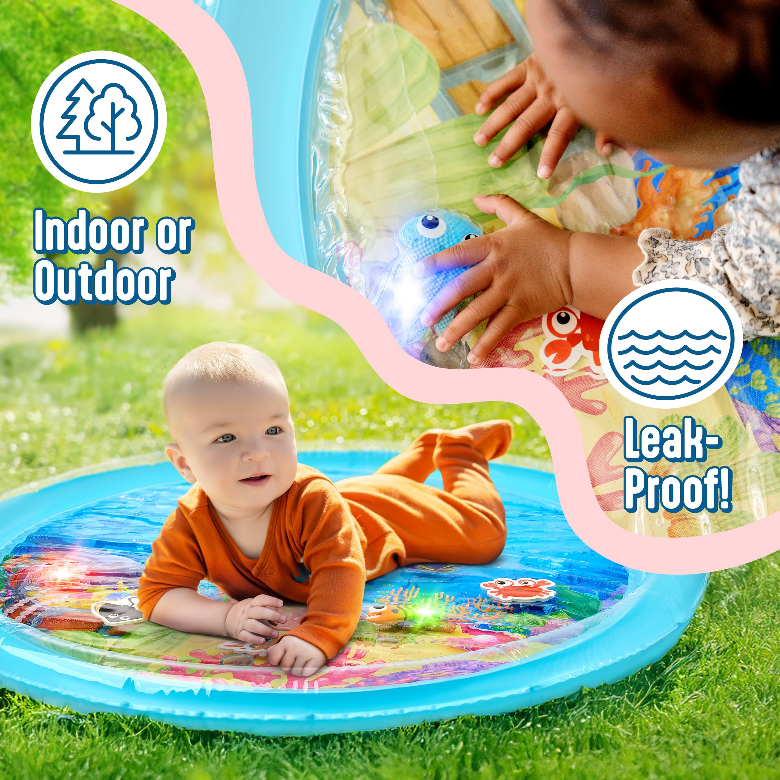 SplashEZ BPA-free non-toxic materials ensure safe indoor or outdoor play.