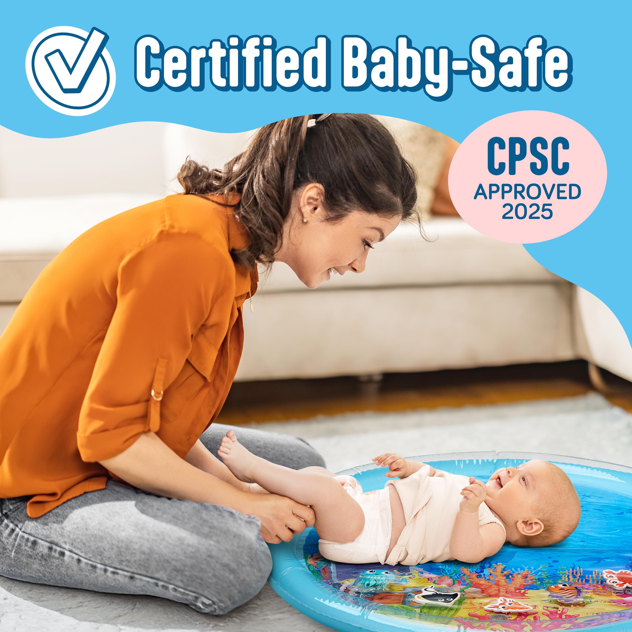 SplashEZ easy inflate, fold, and clean design supports on-the-go fun.