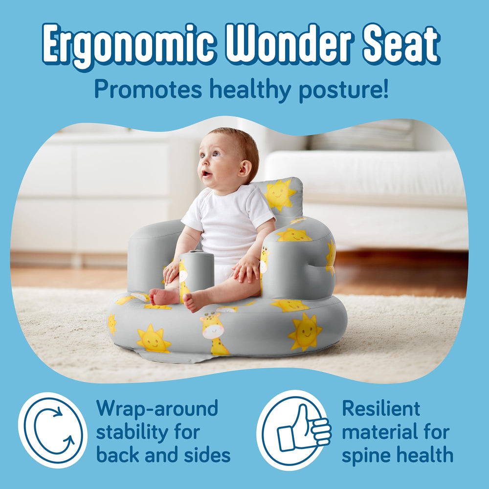 SplashEZ inflatable seat with pump and quick valve.