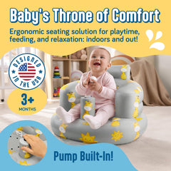SplashEZ ergonomic sit-up chair with back support.