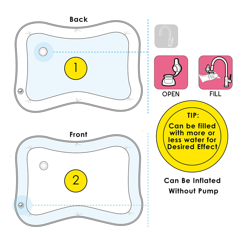 Splashin'kids easy-inflation enables fast setup for travel.