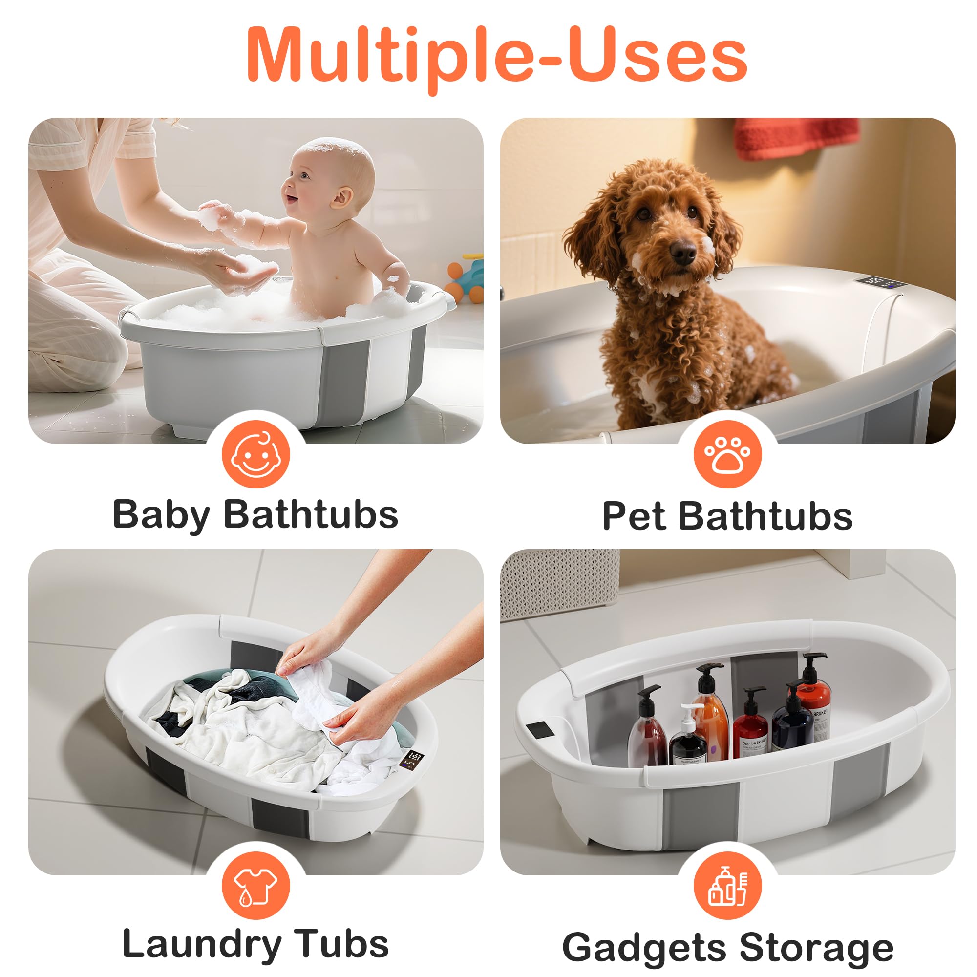 Spluvvly tub used outdoors for a camping bath time setup.
