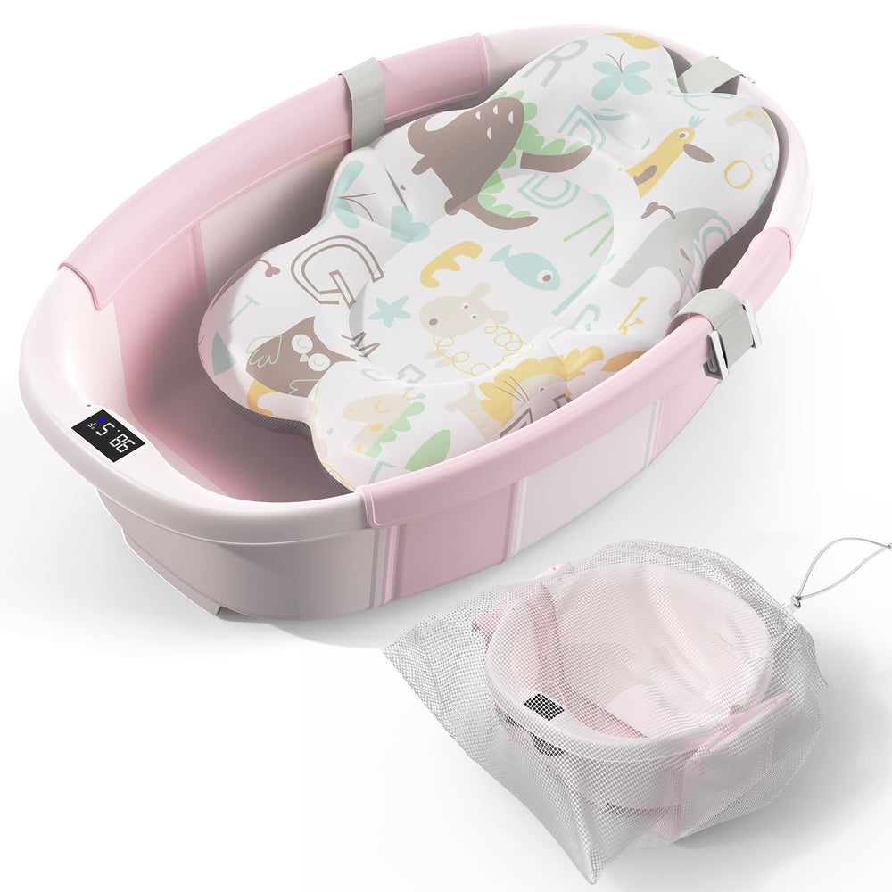 Spluvvly collapsible baby bath large open interior for spacious, comfortable baths.