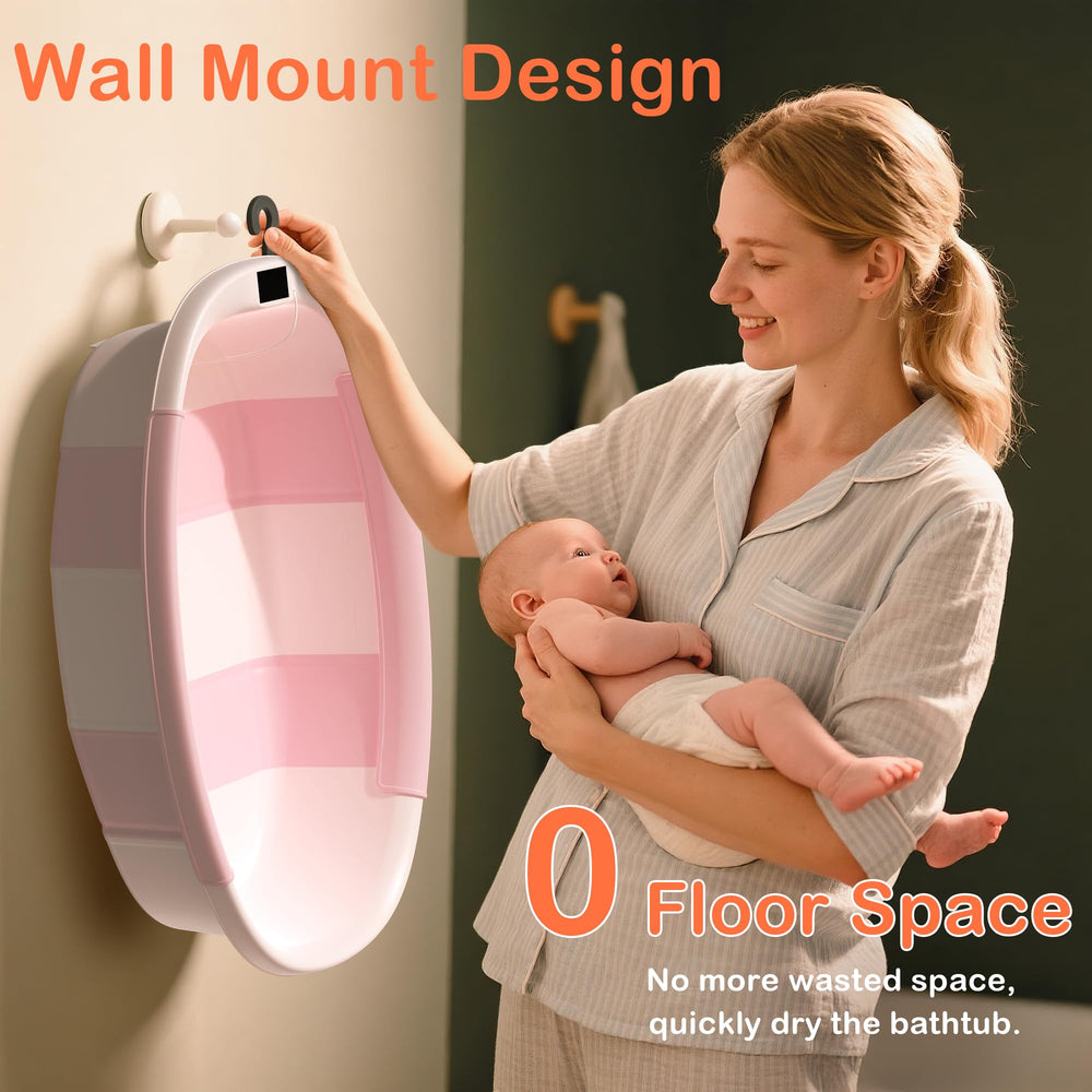 Spluvvly collapsible baby bath travel-ready for trips and visits.