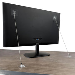 SPNKMJUJ 6-pack TV safety straps secure flat screen to prevent tip-overs.