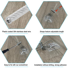 SPNKMJUJ durable 304 stainless steel wires shown for long-lasting security.