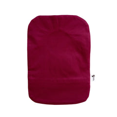 Spoonie Threads burgundy ostomy cover demonstrates adjustable opening for easy access.