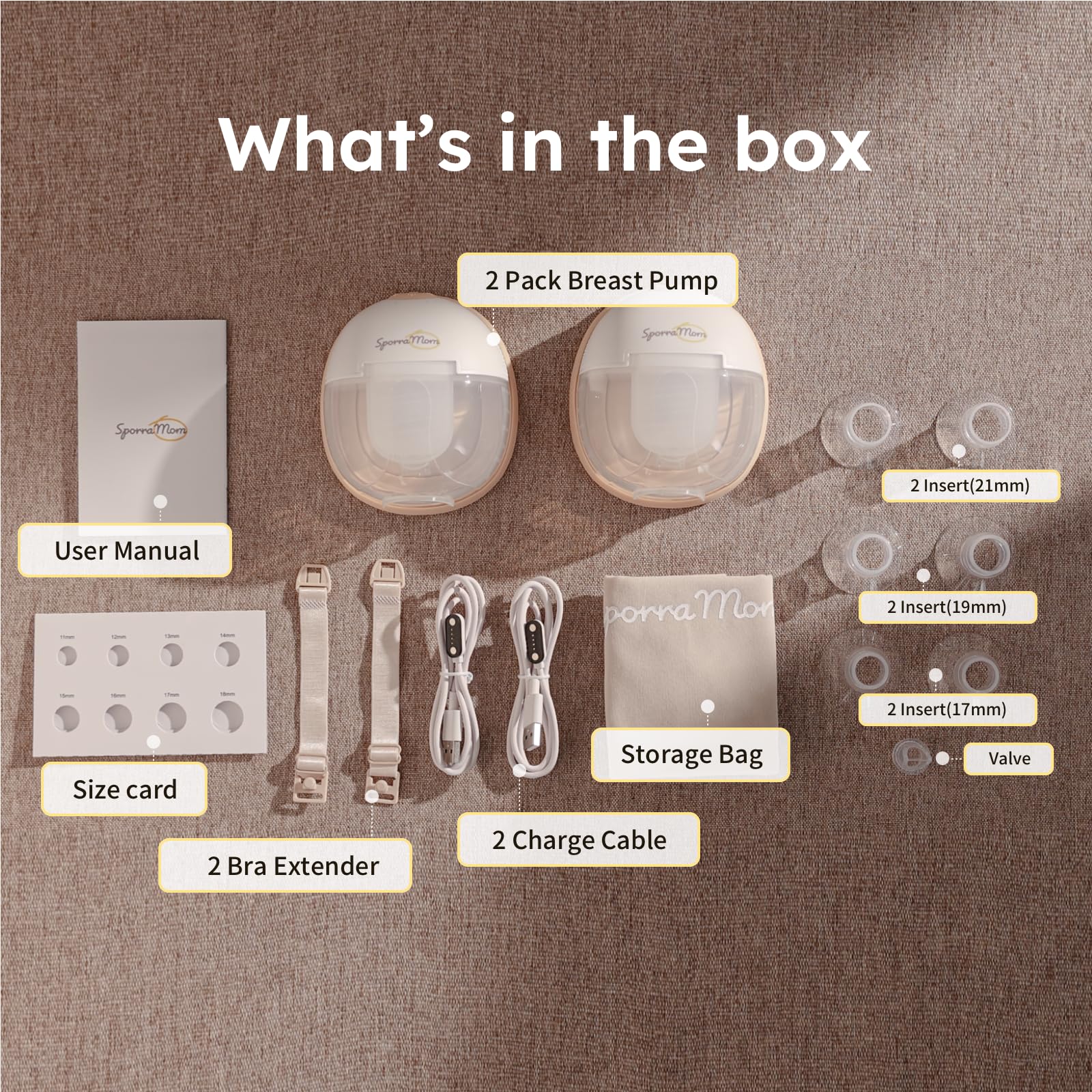 SporraMom W2 leakproof assembly ensures secure setup during use.