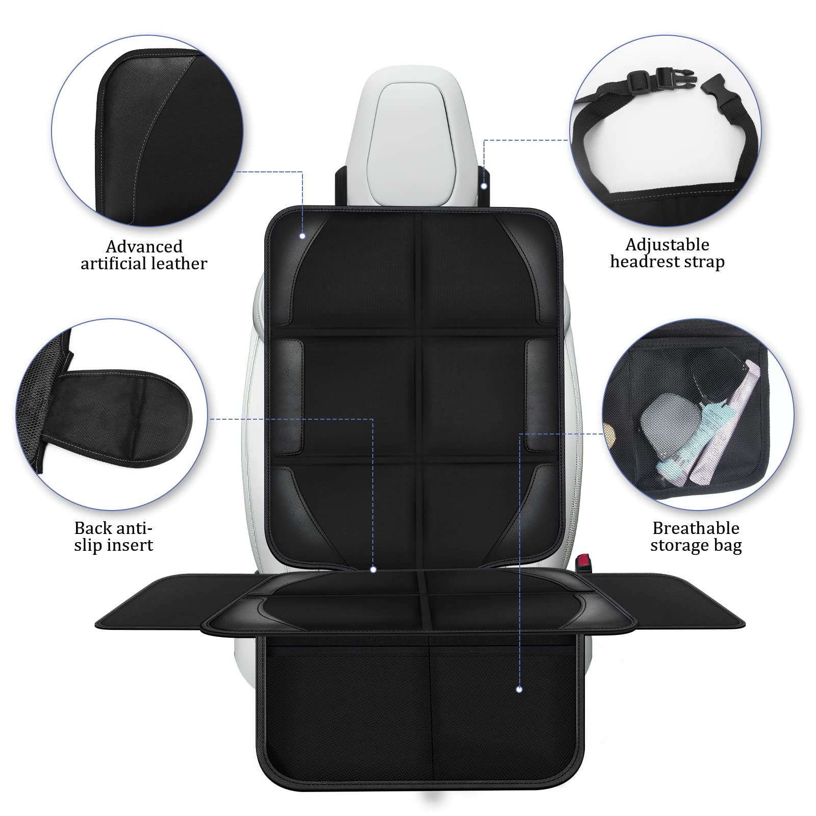 Spotmart gap protection minimizes dirt buildup between seat cushions.