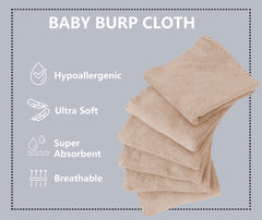 Spotted Play newborn essentials burp cloths offer versatile protection during feeding and messes.