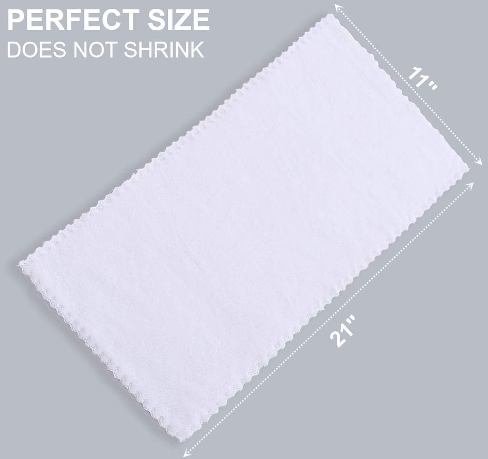 Spotted Play burp cloths are machine-washable for easy cleanup after spills