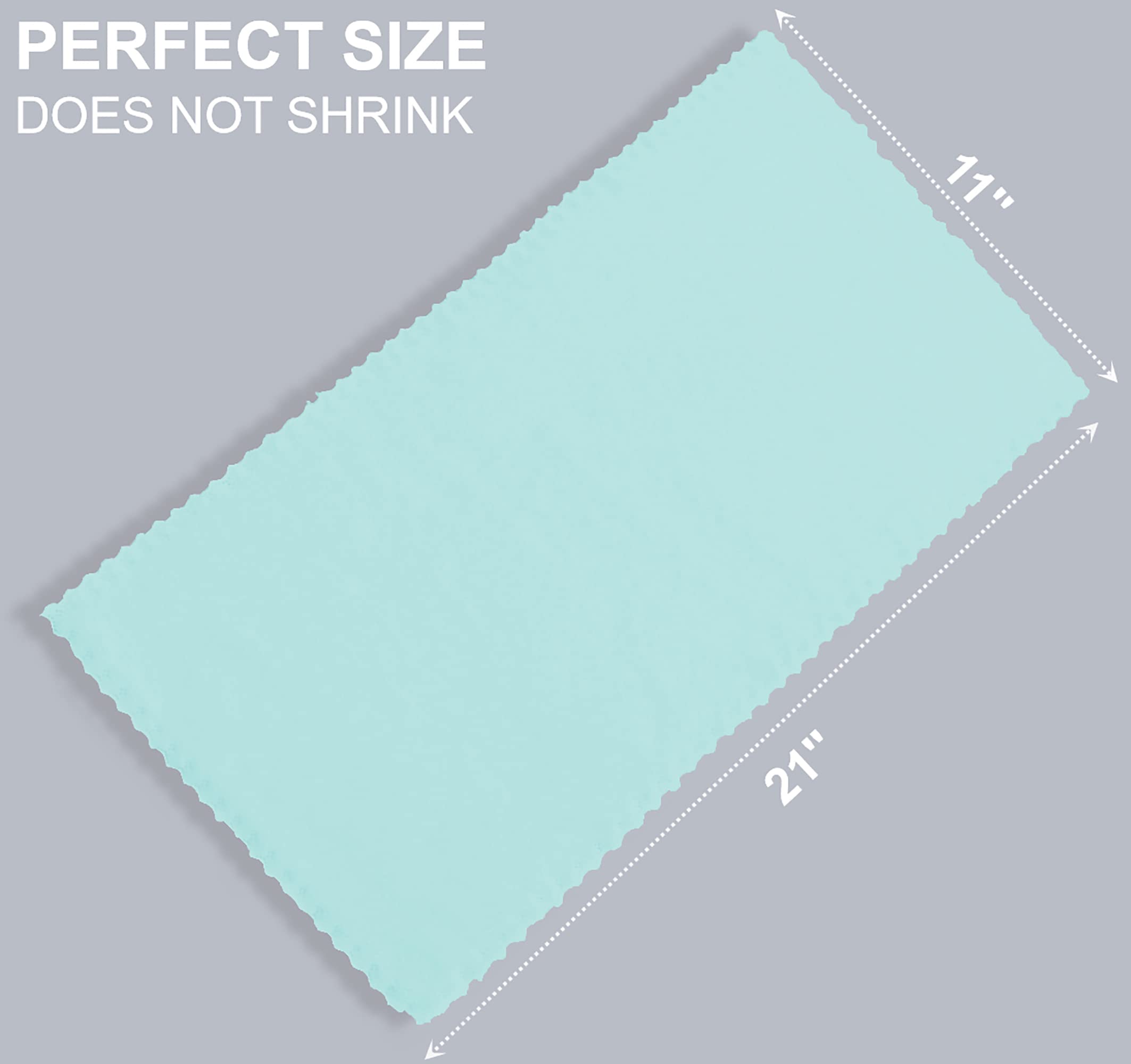 Spotted Play newborn towels 20x10 inches for gentle clothing protection.