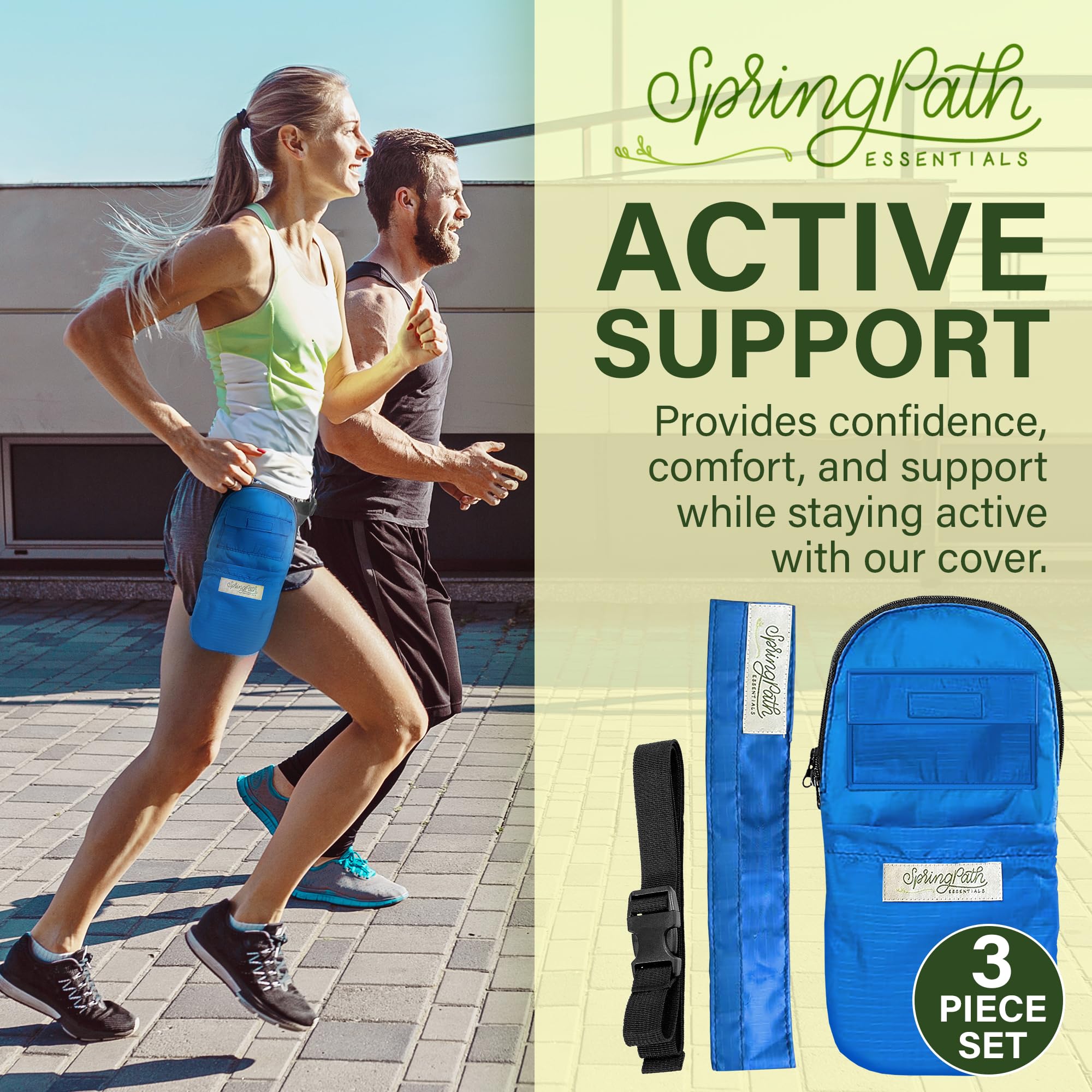 SpringPath 600ml catheter bag cover keeps essentials organized