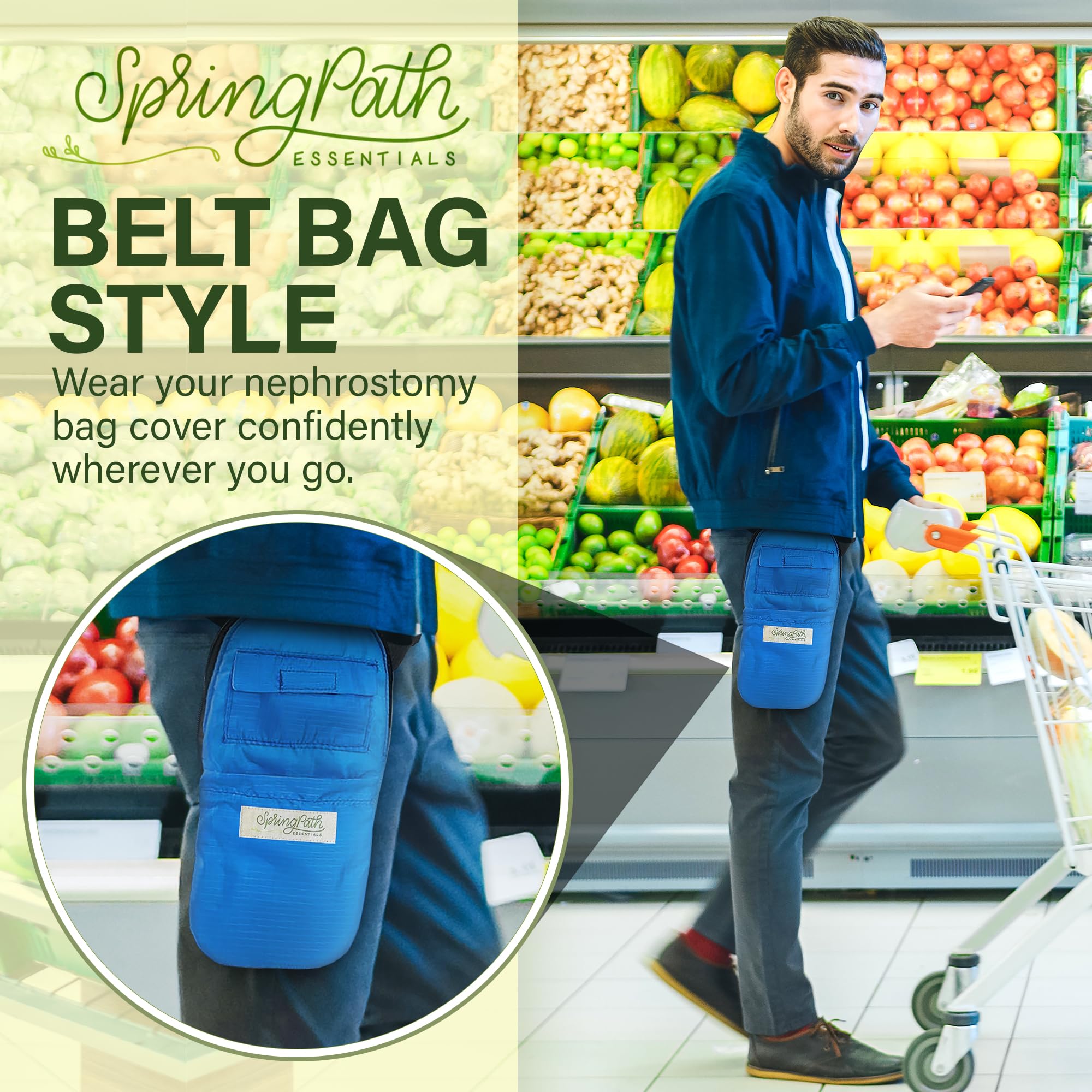 SpringPath double zipper design allows easy access